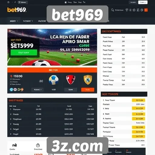 Acessibilidade e interface do site bet969